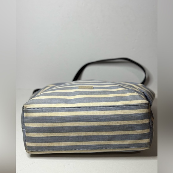 Kate Spade On Purpose Sailing Stripe Canvas Bow Tote - Picture 7 of 13